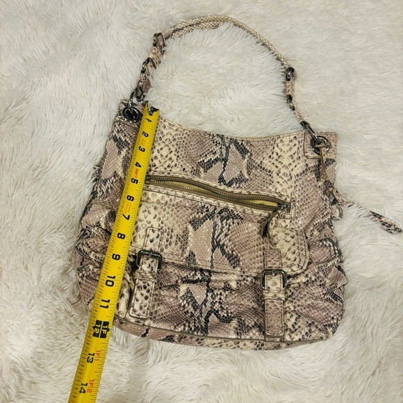 Cole Haan Snake Skin Bailey Roccia Shoulder Bag Purse - Picture 2 of 14